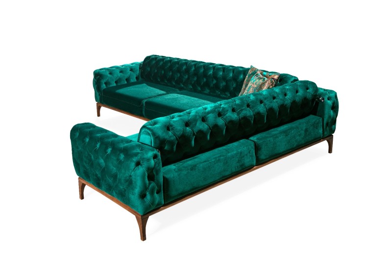 Угловой диван в стиле Капитоне Sezen 